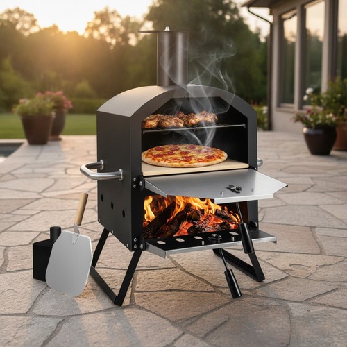 Wood fired pizza - wood,
