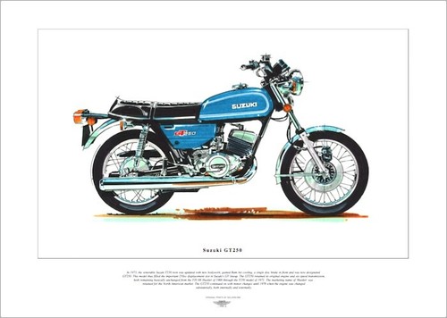 Suzuki gt250 motorcycle fine - suzuki,