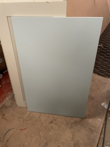 Light blue kitchen end - light, panel
