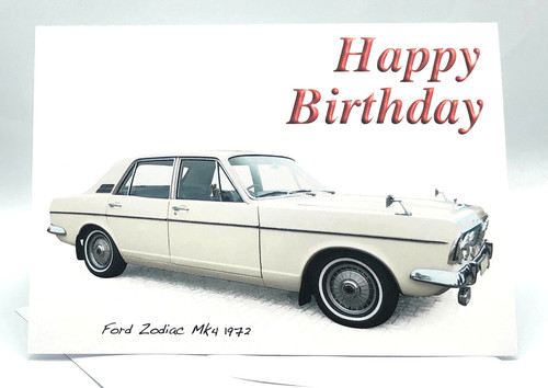 Ford zodiac mk4 1972 5x7in - zodiac,