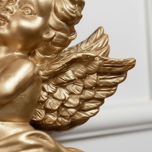 Cherub wall ornament - cherub, sculpted