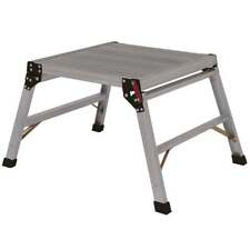 Werner Odd Job 600mm Square Hop Up Work Platform Slip Resistant Locking Trade