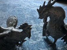 PAIR OF HEAVY VINTAGE WHITE