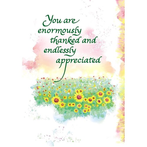 You are thanked endlessly - thanked,