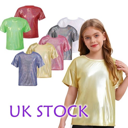 Kids girls sparkly metallic - sparkly,