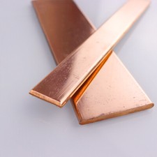  99.9% Copper T2 Cu Metal Flat Bar Copper Strip Copper Plate Thick 1.5 - 6mm