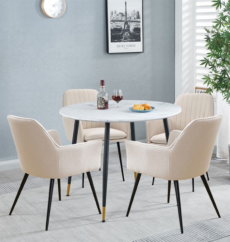 Small round dining table - round,