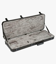 Fender deluxe molded strat telecaster hard case padded no key blue speckled