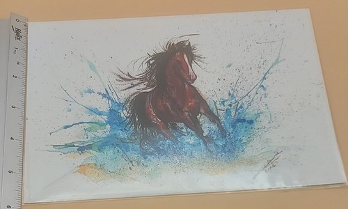 Horse watercolour print - horse,