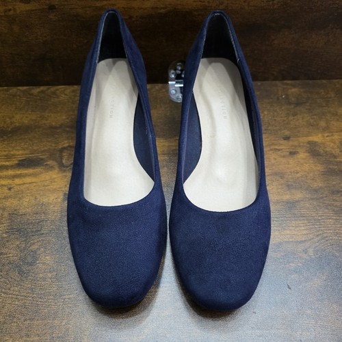 Collection navy block heel - navy,