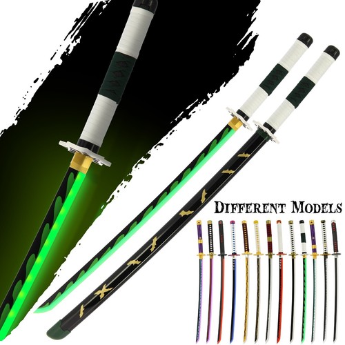 Illuminated wood katana sword - katana,