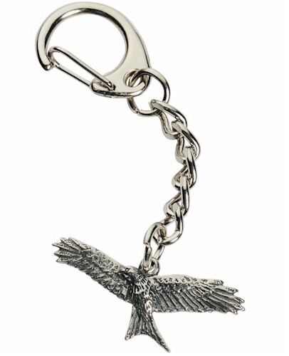 Red kite silver pewter - red,