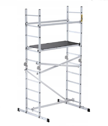 Aluminum rolling ladder - rolling,