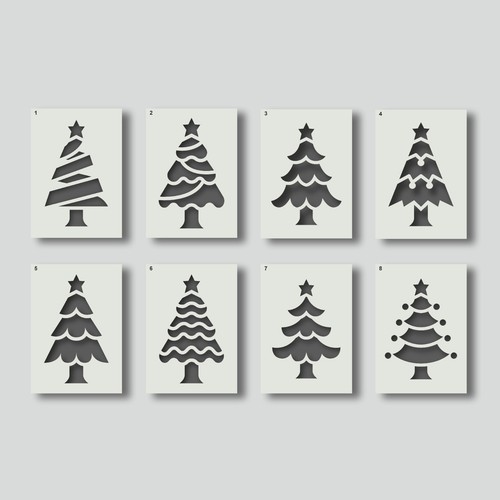 Christmas tree stencils for - stencils,