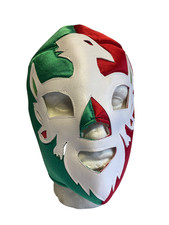 Red Green & White MEXICAN WRESTLING MASK LUCHA LIBRE LUCHADOR ADULT