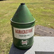 Vintage Castrol  Oil Drum Agricastrol Tractor Oil 5 Gallon + Handle  