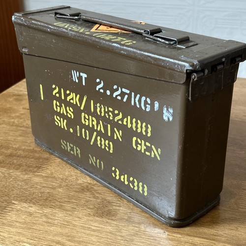 Army ammo metal box - metal, gas