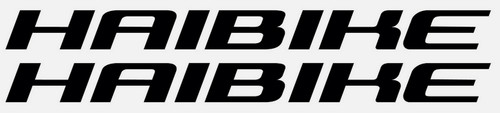 Haibike bike vinyl decals - 2, x