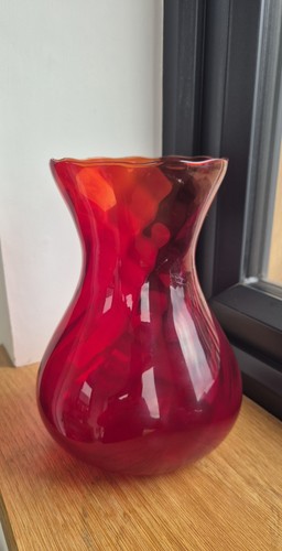 Vintage ruby red art glass - ruby,