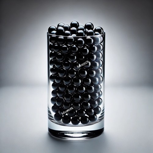 Black water beads - water,