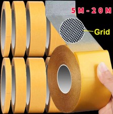 5-20M Strong Double Sided Cloth Base Tape Mesh Waterproof Self Adhesive Tape