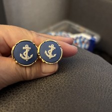 Wedgewood Cuff Links Dark Blue