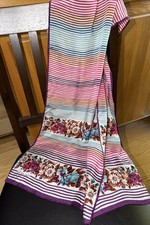 Vintage Oscar de la Renta Accessory Street Rectangular Silk Scarf Japan 52”x10”