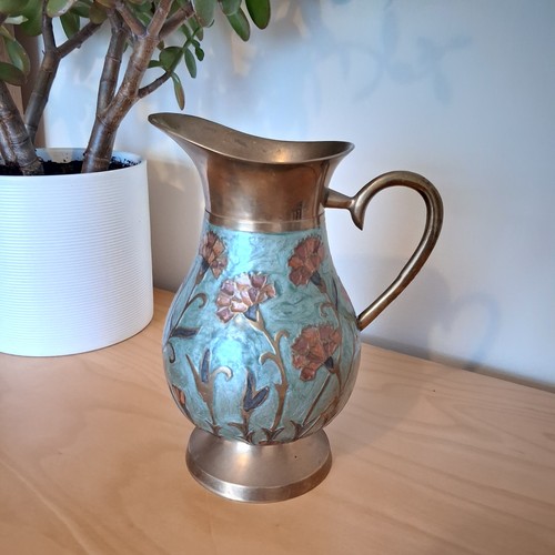 Indian solid brass enamel - indian,