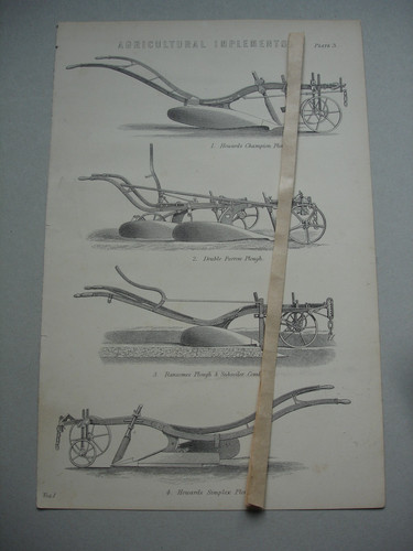 Antique plough drawings - antique,