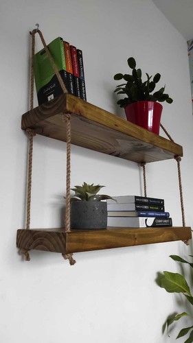 Rustic floating shelves - rustic,