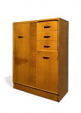 G PLAN GOLDEN OAK WARDROBE TALLBOY E GOMME RANGE MID CENTURY RETRO C1950s