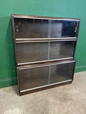 Vintage Simplex 3 Tier Sectional Glazed Bookcase