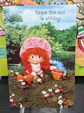 Very Rare Vintage Strawberry Shortcake Rag Doll Friendship Type Card 1983