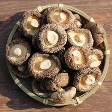 Dried Shiitake Mushrooms Wooden Organic Kitchen Food Natural Fungus