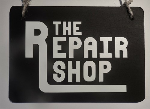 The repair shop blackboard - shop,