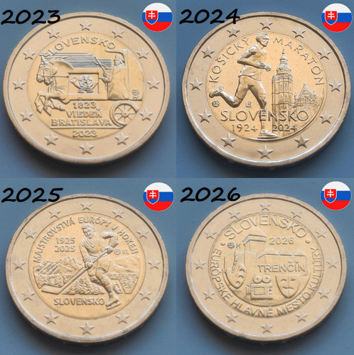 Unc euro commemorative coins - euro,