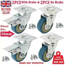 4 x Castor Wheels Heavy Duty