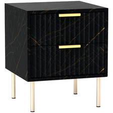 Bedside Table with Marble