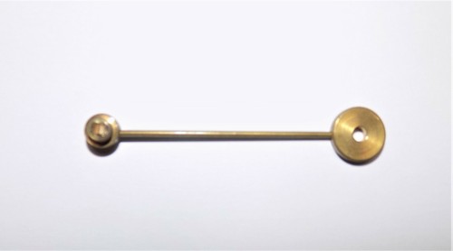 Round brass head french clock - head,