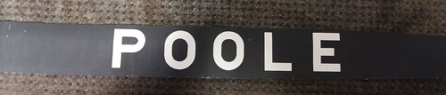 Poole bus destination blind - bus,