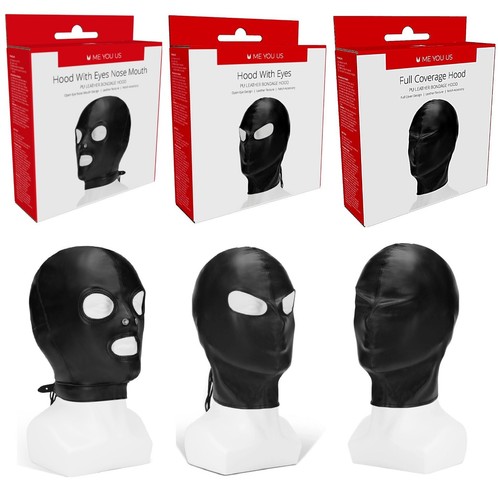 Bdsm leather black gimp - black,