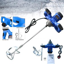 3800W Electric Plaster Paddle Mixer Drill Mortar Cement Stirrer Whisk 6 Gear