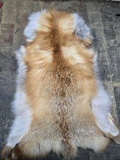 1x Tanned Real RED FOX Skin