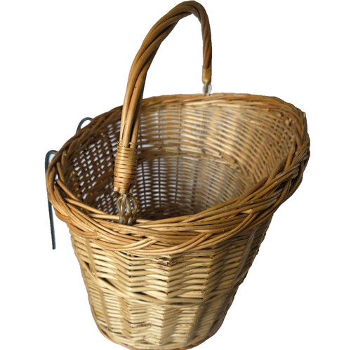Wicker bike basket bicycle - wicker,
