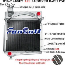 4 Rows Aluminium Radiator Fit
