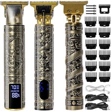 Professional Men Hair Clippers Trimmer Machine Cordless Beard Electric Shaver UK