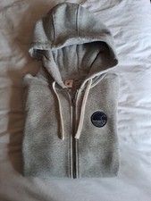 MEN'S HOODIE SOULCAL & CO SILVER GREY FULL ZIP SMALL SIZE EXCELLENT REDUCED