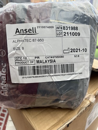 12pairs ansell gloves - 12pairs,