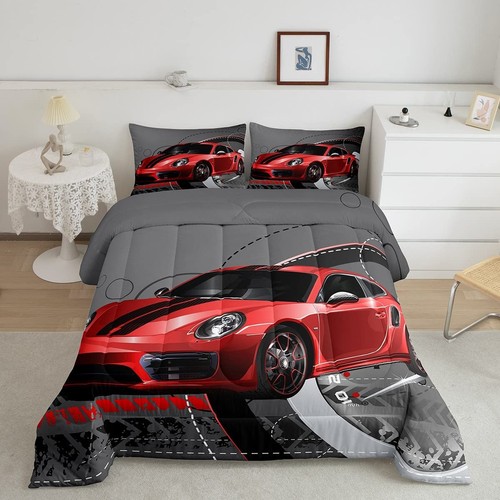 Feelyou red race car comforter - feelyou,