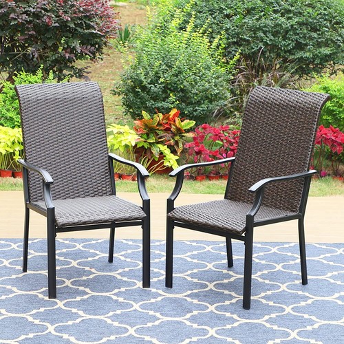 Pcs rattan chair wicker - 2,